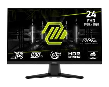 MSI MAG/242F/23,8"/IPS/FHD/200Hz/0,5ms/Černá/3R