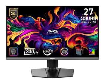 MSI MAG/272UP QD-OLED X24/26,5"/QD-OLED/4K UHD/240Hz/0,03ms/Černá/3R