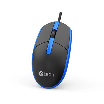 Myš C-TECH WM-10, černomodrá, USB