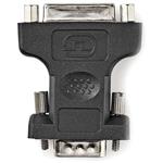 NEDIS adaptér VGA - DVI/ zástrčka VGA - 24+5pinová zásuvka DVI-I/ blistr/ černý