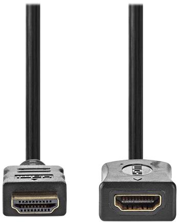 NEDIS prodlužovací High Speed HDMI 1.4 kabel s ethernetem/ 4K@60Hz/ zlacené konektory HDMI-HDMI/ černý/ bulk/ 1m