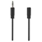 NEDIS prodlužovací stereo audio kabel s jackem/ zástrčka 3,5 mm - zásuvka 3,5 mm/ černý/ bulk/ 10m
