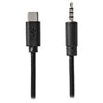 NEDIS USB-C adaptér/ USB-C zástrčka - 3,5 mm jack zástrčka/ černý/ bulk/ 1m