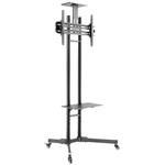 Neomounts PLASMA-M1700E / Mobile Flat Screen Floor Stand (height: 154-170 cm) / Black