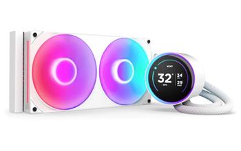NZXT vodní chladič Kraken 280 ELITE RGB / 2x140mm RGB fan / 4-pin PWM / LCD disp. / 6 let
