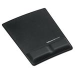 Podložka pod myš a zápěstí Fellowes Health-V pěnová Lycra černá