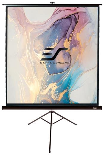 POŠKOZENÝ OBAL - ELITE SCREENS plátno mobilní trojnožka 71" (180,3cm)/ 1:1/ 127×127cm/ gain 1.1/ case černý