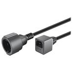 PremiumCord Prodlužovací přívod 230V s EURO konektorem C14 (IEC connection) , 1,5m