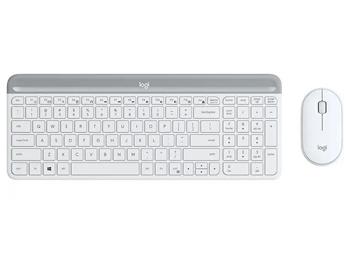PROMO set Logitech slim Wireless MK470 - white, US