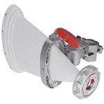 RF elements Asymetrická Horn Wideband anténa, 5/6GHz, 18,5dBi, 45°