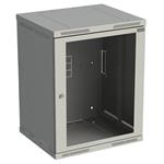 Rozvaděč nástěnný SENSA 15U 500mm, dveře sklo, RAL 7035, SENSA-15U-65-11-G