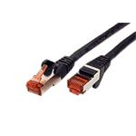 S/FTP patchkabel kat. 6, LSOH, 25m, černý