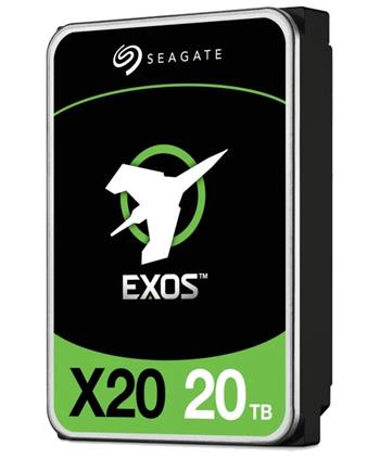 SEAGATE Exos X20 20TB HDD / ST20000NM007D / SATA / 3,5" / 7200 rpm / 256 MB / 512E/4KN