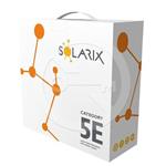 Solarix - kabel FTP Cat5e drát 100 m PE, venkovní