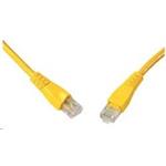 Solarix - patch kabel CAT5E UTP PVC 10m žlutý snag-proof