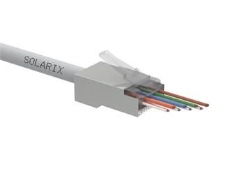 Solarix - Univerzální EASY konektor RJ45 CAT5E STP 8p8c