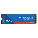 WD Blue SN5100 500GB SSD Powered by SANDISK / NVMe M.2 PCIe Gen4 / Interní / chladič / M.2 2280