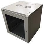XtendLan 12U/600x600, na zeď, jednodílný, složený, skleněné dveře, šedý-osobní odběr,bez krabice