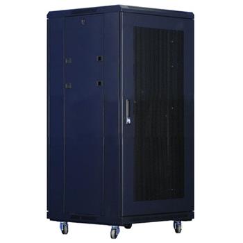 XtendLan 18U/600x1000 stojanový, černý, perforované dveře a záda